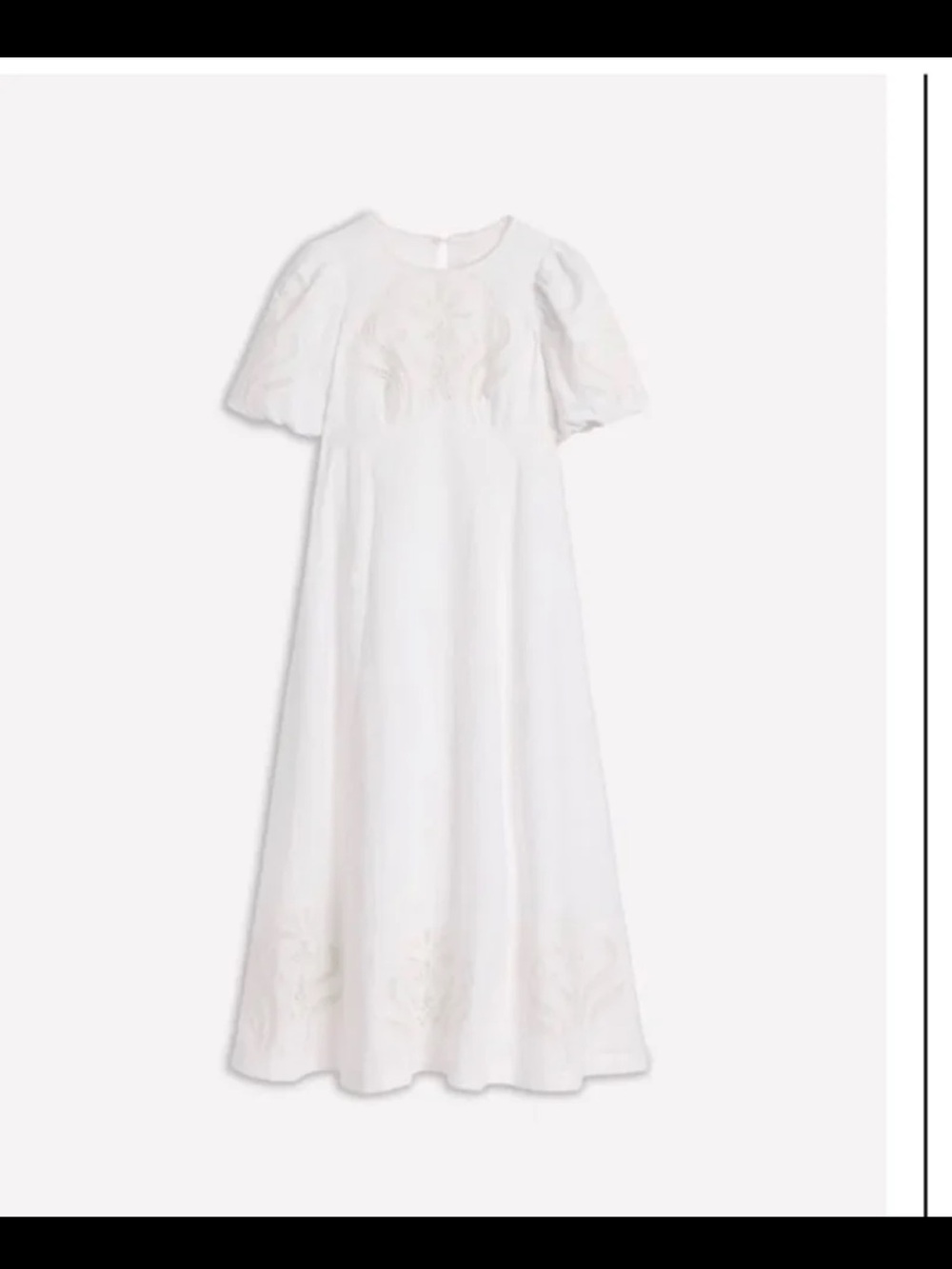BODEN Empire Broderie Tea Dress in White size 14 - Picture 5 of 12